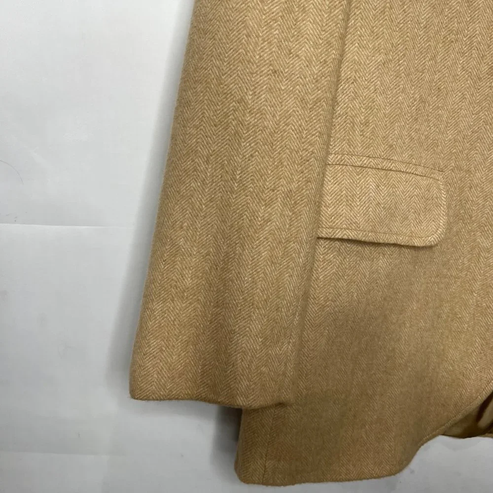 JOS A BANK Men’s Blazer sz 42R Jacket 100% CASHMERE Camel Brown Sport Coat Class